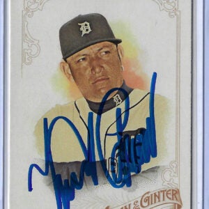 Miguel Cabrera Autographed 2015 Topps Allen and Ginter Card 187