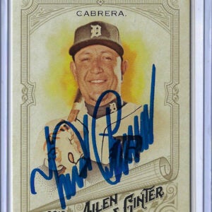 Miguel Cabrera Autographed 2018 Topps Allen and Ginter Card 297