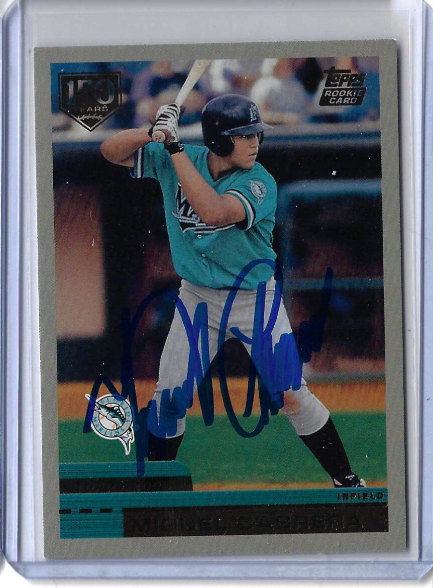 Miguel Cabrera Autographed 2019 Topps Iconic Card Reprints 150th Anniversary Card ICR20