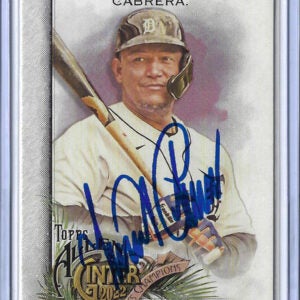 Miguel Cabrera Autographed 2022 Topps Allen and Ginter Card 98
