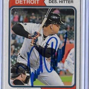 Miguel Cabrera Autographed 2023 Topps Heritage Card 151