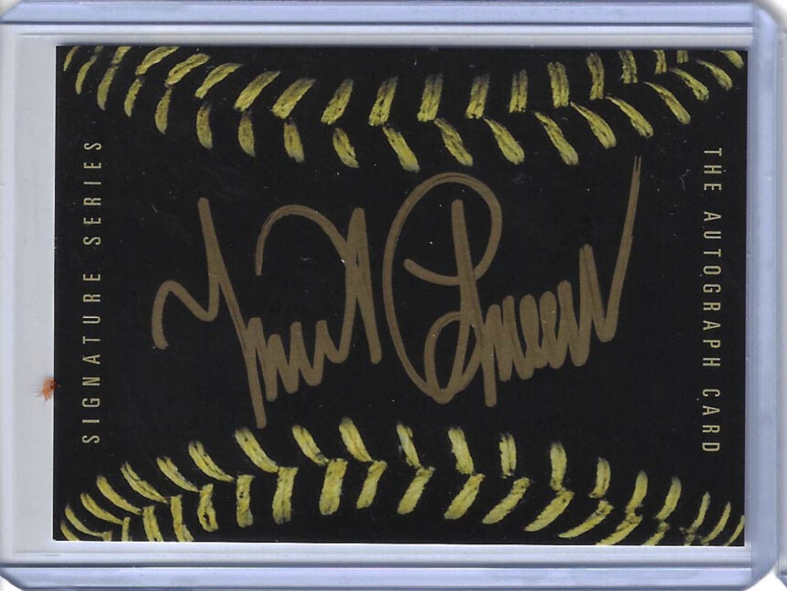 Miguel Cabrera Autographed The Autograph Black Baseball Card