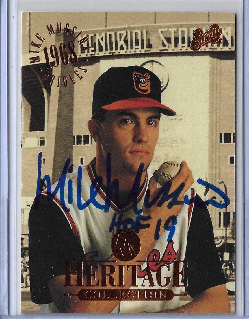 Mike Mussina Autographed 1994 Studio Heritage Collection 8 Card