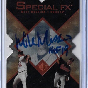 Mike Mussina Autographed 1997 Upper Deck SP Special FX Diecut Card