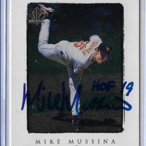 Mike Mussina Autographed 1998 Sp Authentic 52 Card