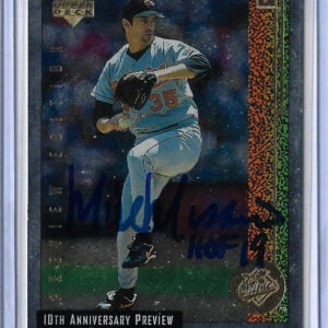 Mike Mussina Autographed 1998 Upper Deck 10th Anniversary Preview 2 Card