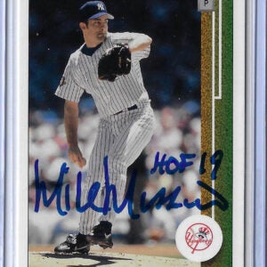 Mike Mussina Autographed 2002 UD Authentics 84 Card