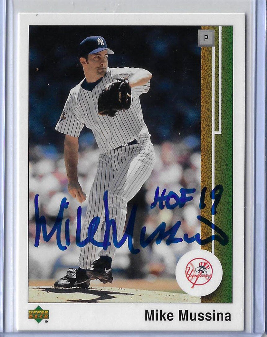 Mike Mussina Autographed 2002 UD Authentics 84 Card