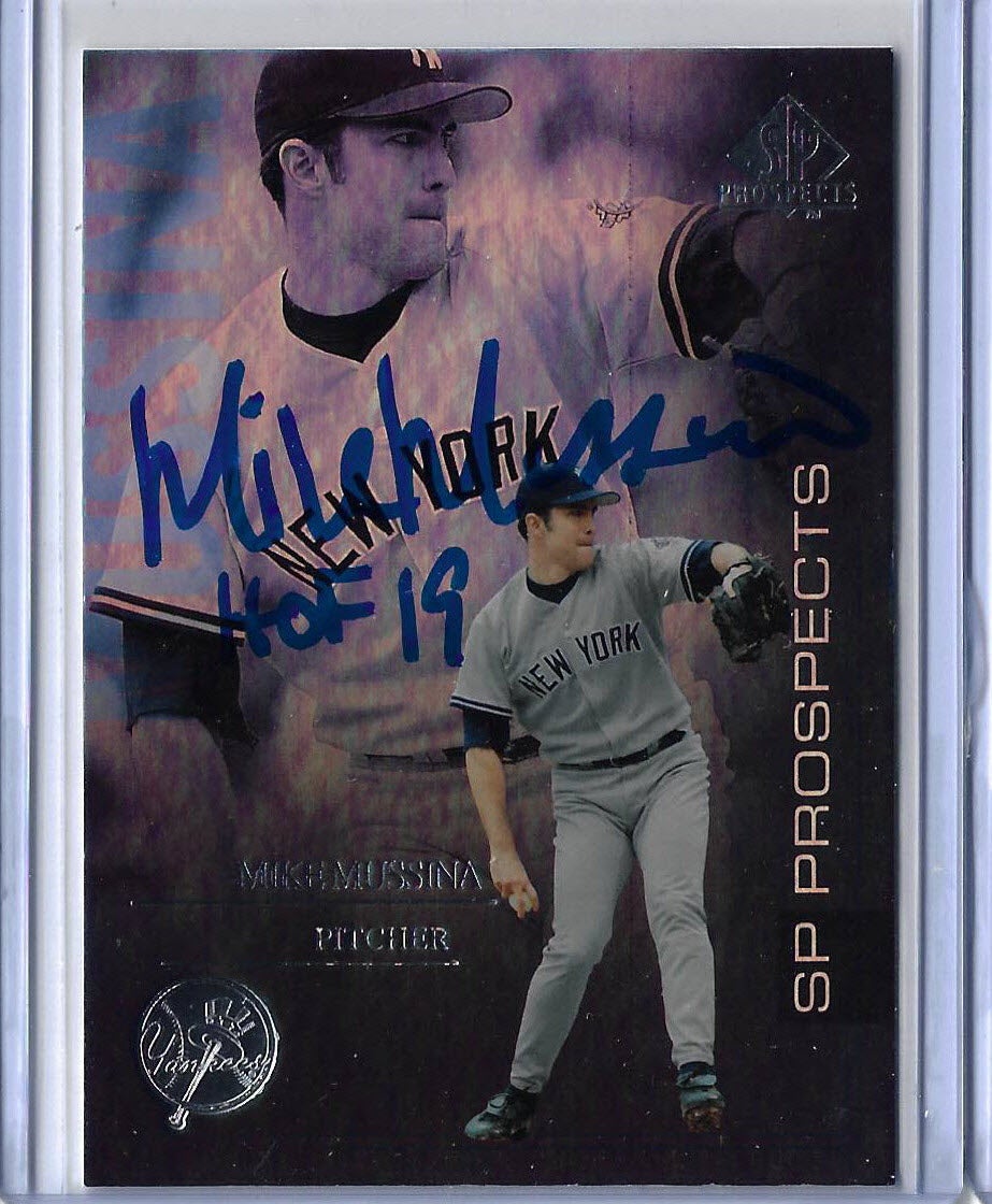 Mike Mussina Autographed 2004 SP Prospects 16 Card