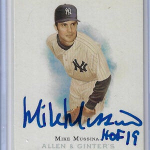 Mike Mussina Autographed 2006 Topps Allen and Ginter 225 Card
