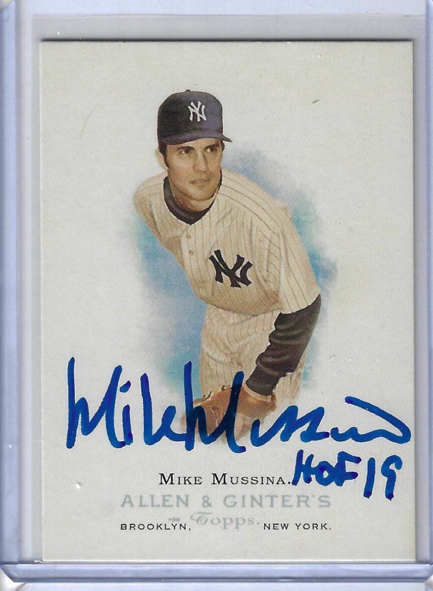 Mike Mussina Autographed 2006 Topps Allen and Ginter 225 Card