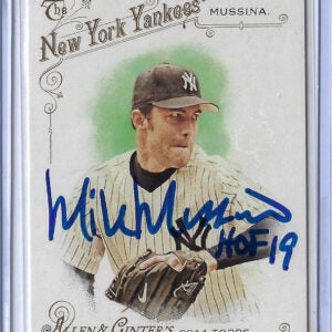 Mike Mussina Autographed 2014 Topps Allen and Ginter 312 Card