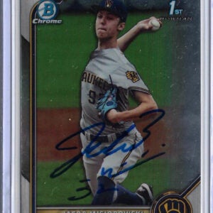 Jacob Misiorowski Autographed 2022 1st Bowman Chrome RC Rookie Card