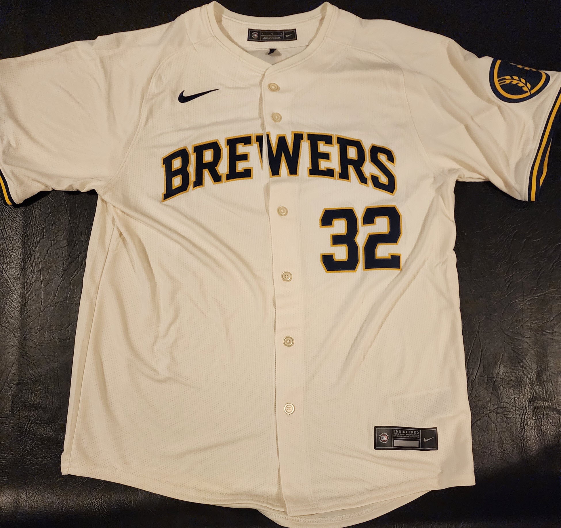 Jacob Misiorowski Autographed Milwaukee Brewers Nike Cream Home Limited Custom Jersey v4