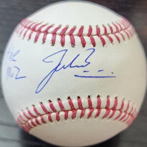Jacob Misiorowski Autographed OMLB Baseball Inscribed The Miz v2