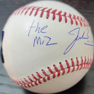 Jacob Misiorowski Autographed OMLB Baseball Inscribed The Miz v3
