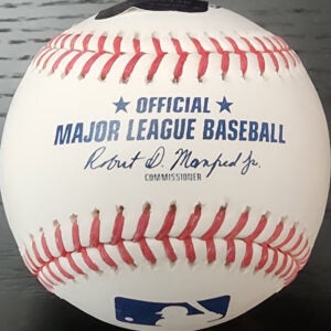 Jacob Misiorowski Autographed OMLB Baseball Inscribed The Miz v4