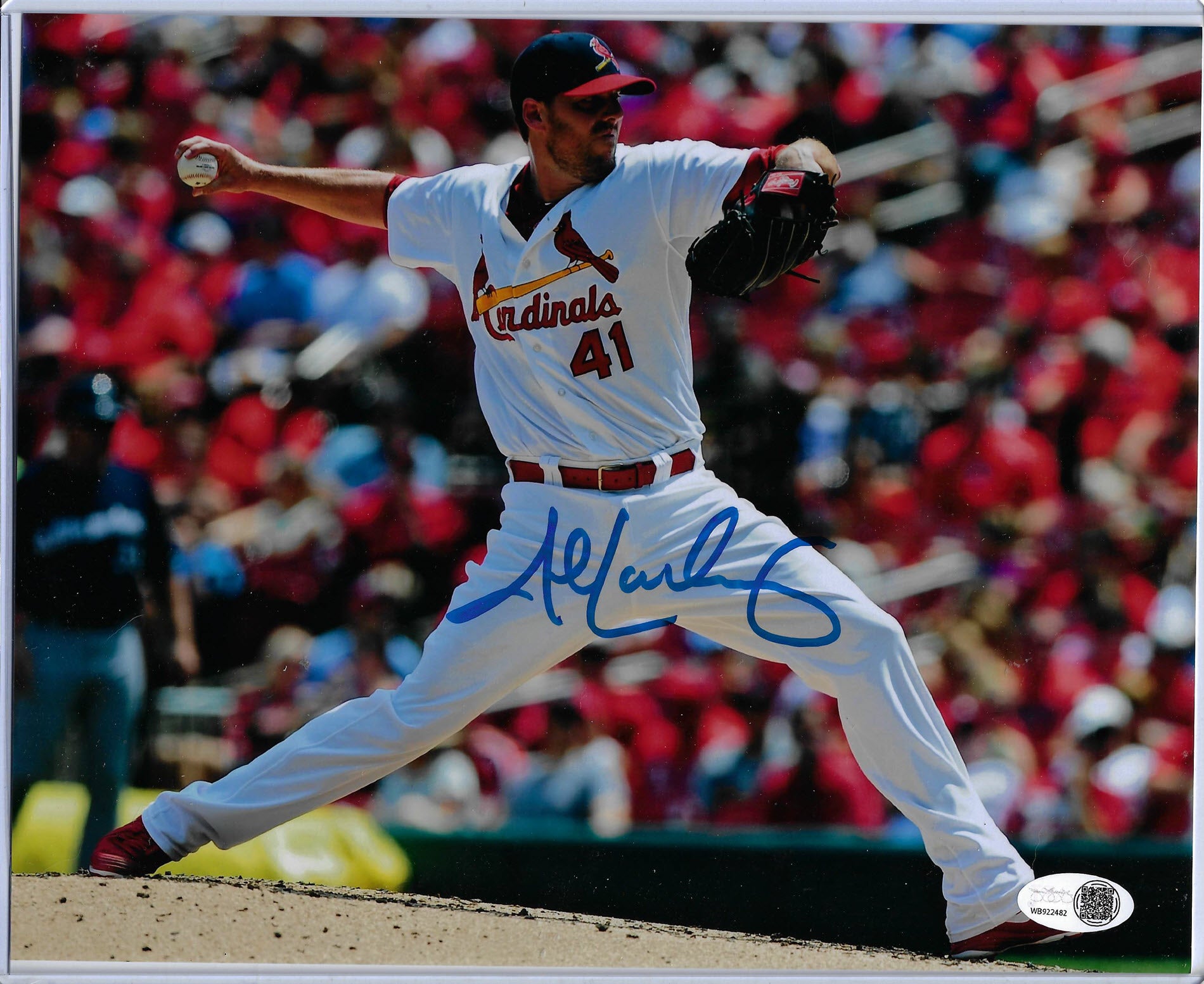 John Lackey Autographed St Louis Cardinals 8x10 Photo