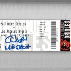 Christian Moore Autographed MLB Debut Ticket Inscribed MLB Debut PSA Slabbed