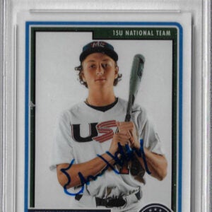 Ethan Holliday Autographed 2023 USA Stars & Stripes 15U Team #30 Rookie Card PSA Slabbed