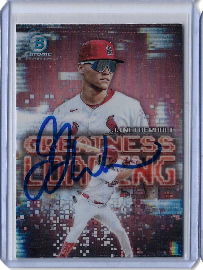 JJ Wetherholt Autographed 2025 Bowman Greatness Loading GL17 Rookie Card