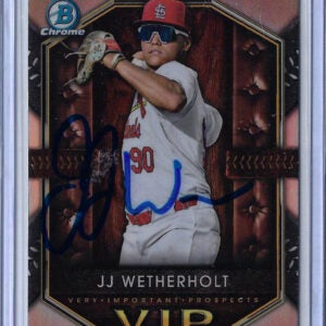 JJ Wetherholt Autographed 2025 Bowman Very Important Prospects VIP18 Rookie Card