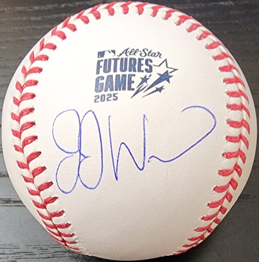 JJ Wetherholt Autographed 2025 Futures Game Baseball v1