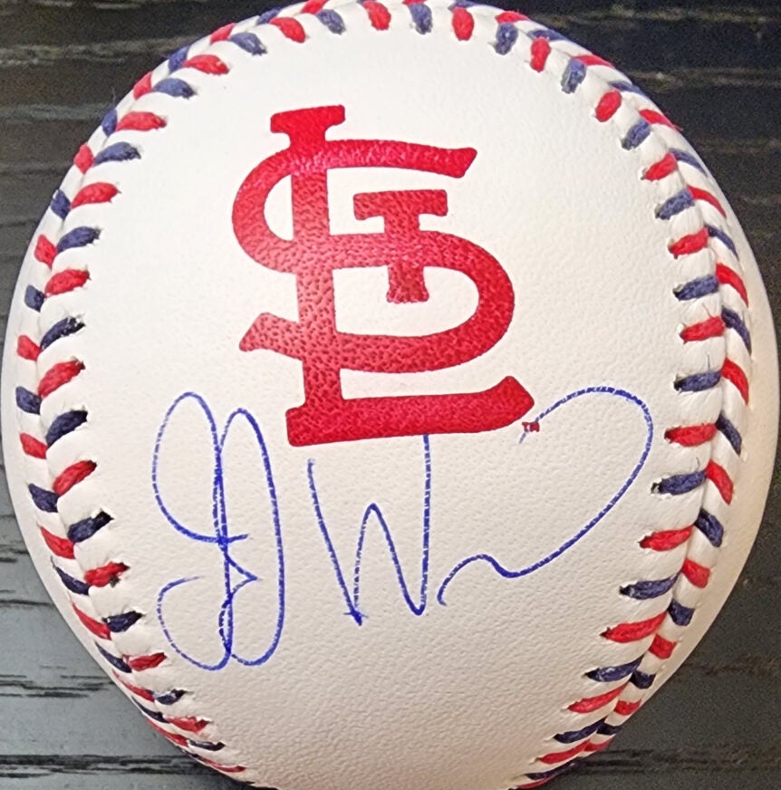 JJ Wetherholt Autographed OMLB St Louis Cardinals Baseball v1