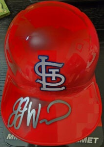 JJ Wetherholt Autographed St Louis Cardinals Mini Batting Helmet 2026