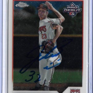 Jacob Misiorowski Autographed 2023 Topps Chrome Pro Debut #PDC-72 Rookie Card