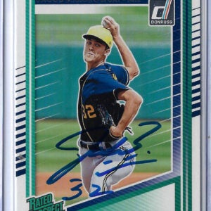 Jacob Misiorowski Autographed 2025 Donruss Rated Prospects Rookie Card RC