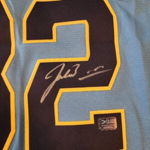 Jacob Misiorowski Autographed Milwaukee Blue Home Replica Jersey v1