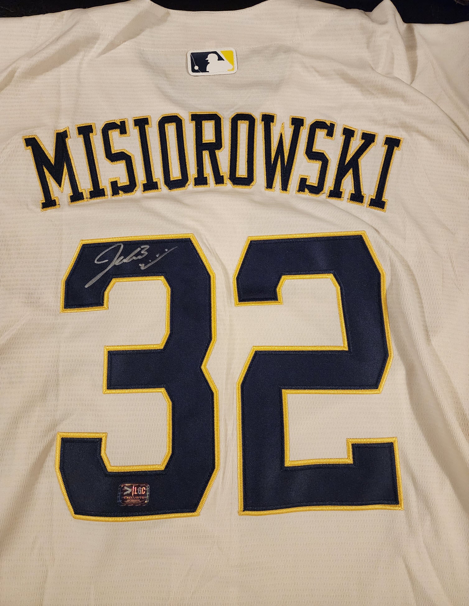 Jacob Misiorowski Autographed Milwaukee Cream Replica Jersey v2