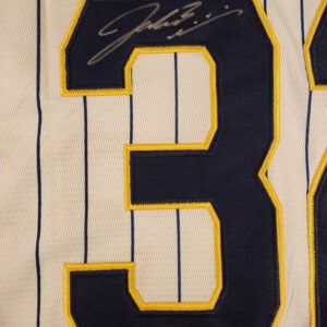 Jacob Misiorowski Autographed Milwaukee Pinstripe Replica Jersey v1