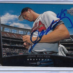 John Rocker Autographed 1999 Upper Deck 312 Rookie Card