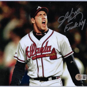 John Rocker Autographed 8x10 Photo Inscribed Fuck NY