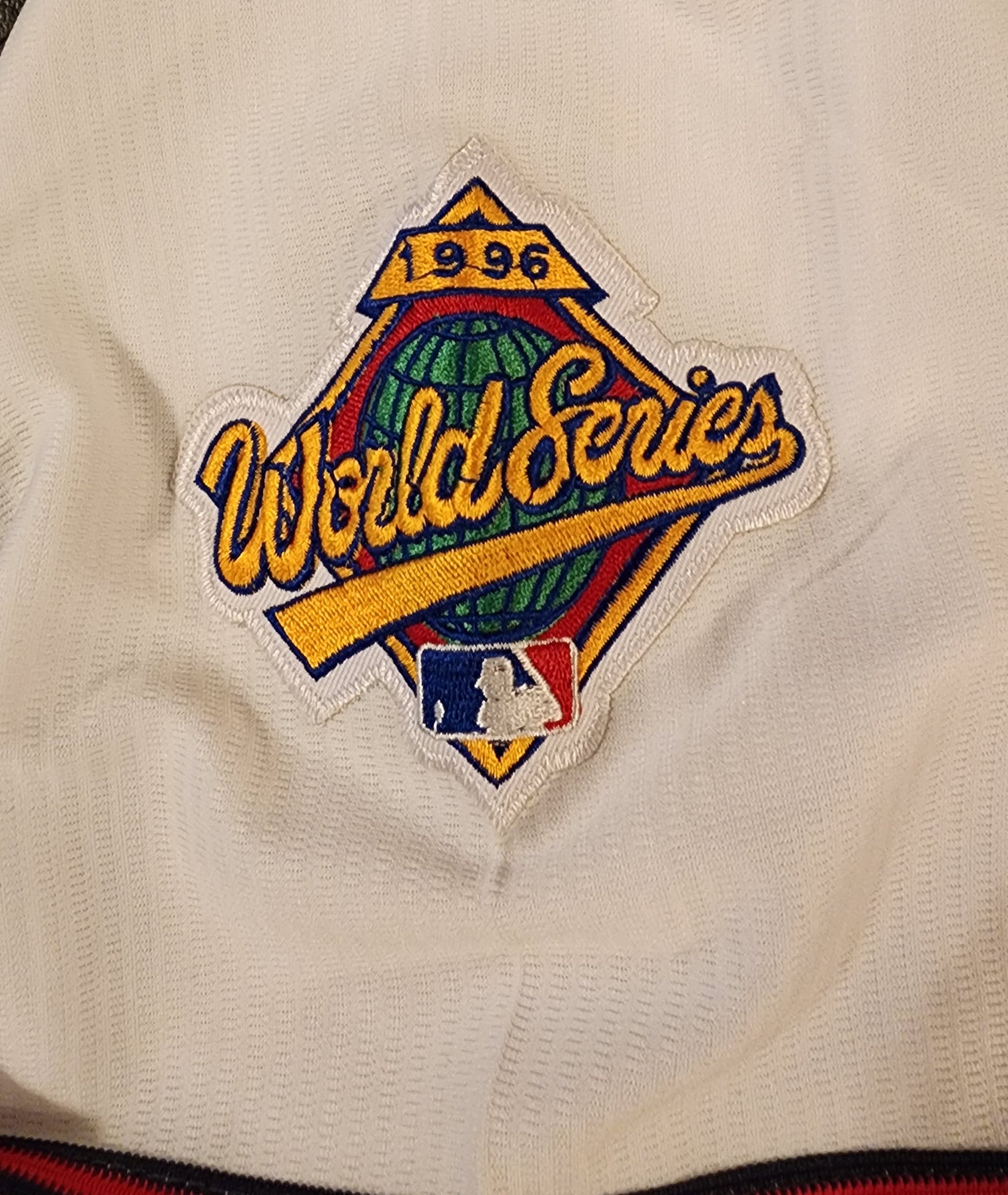 Andrew Jones Atlanta Braves Custom White 1996 World Series Stitched Baseball Jersey v5