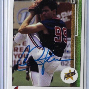 Charlie Sheen Autographed Ricky Vaughn Major League 1989 Upper Deck Custom Card WIND UP