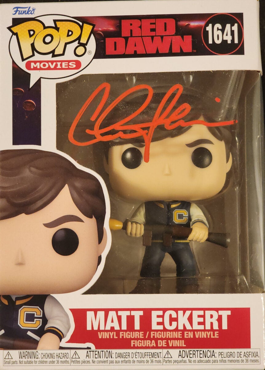 Charlie Sheen Autographed Signed Funco Pop Red Dawn Movie