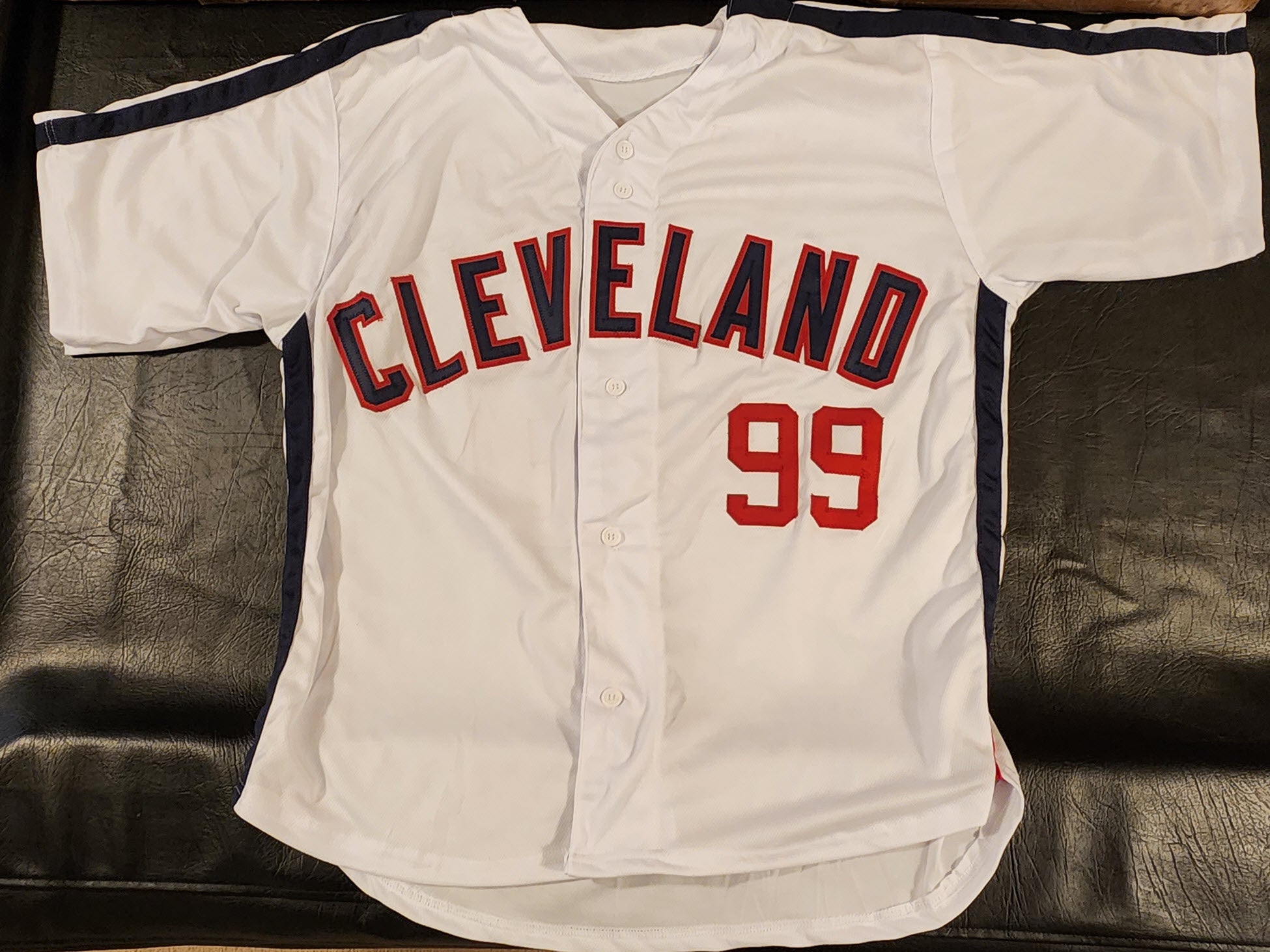 Charlie Sheen Autographed Signed Major League Movie White Home Custom Jersey v4