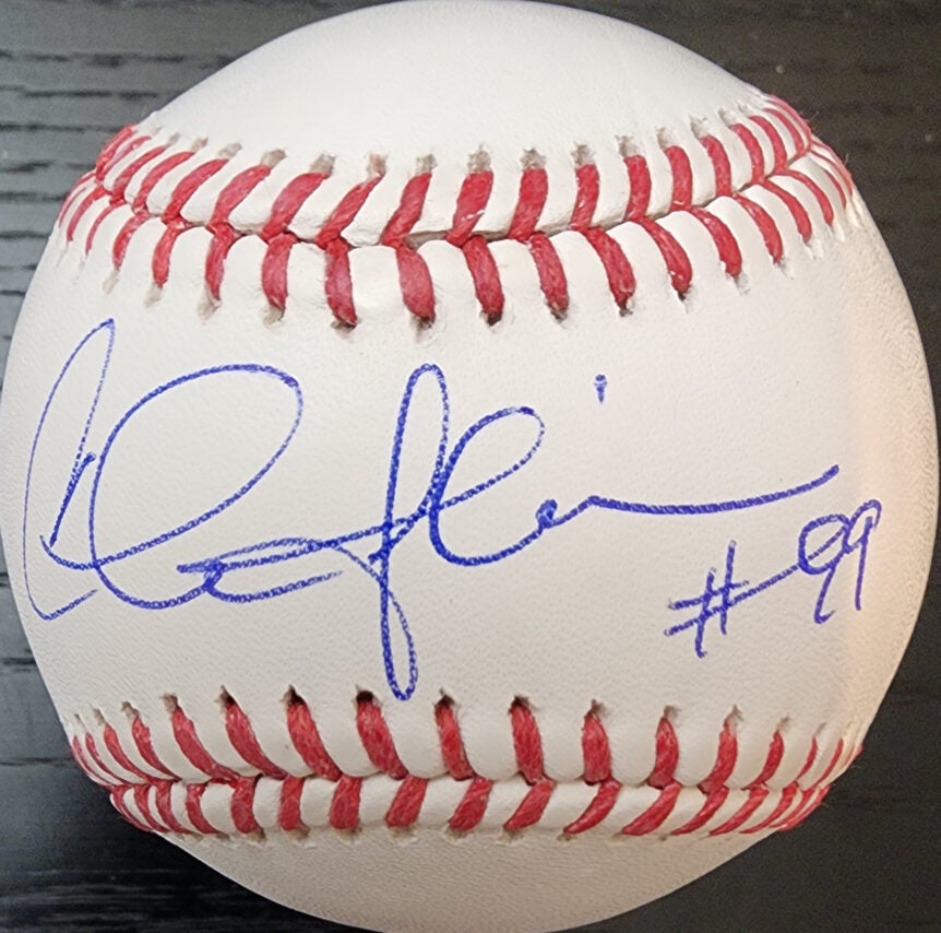 Charlie Sheen Autographed Signed Rawlings OMLB #99 Baseball v1