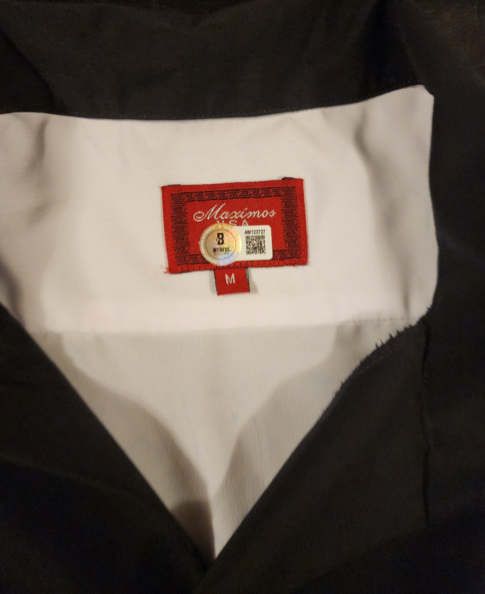 Charlie Sheen Autographed Signed Two and A Half Men Black White Bowling Shirt v2