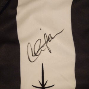 Charlie Sheen Autographed Signed Two and A Half Men Vintage Black White Bowling Shirt v1