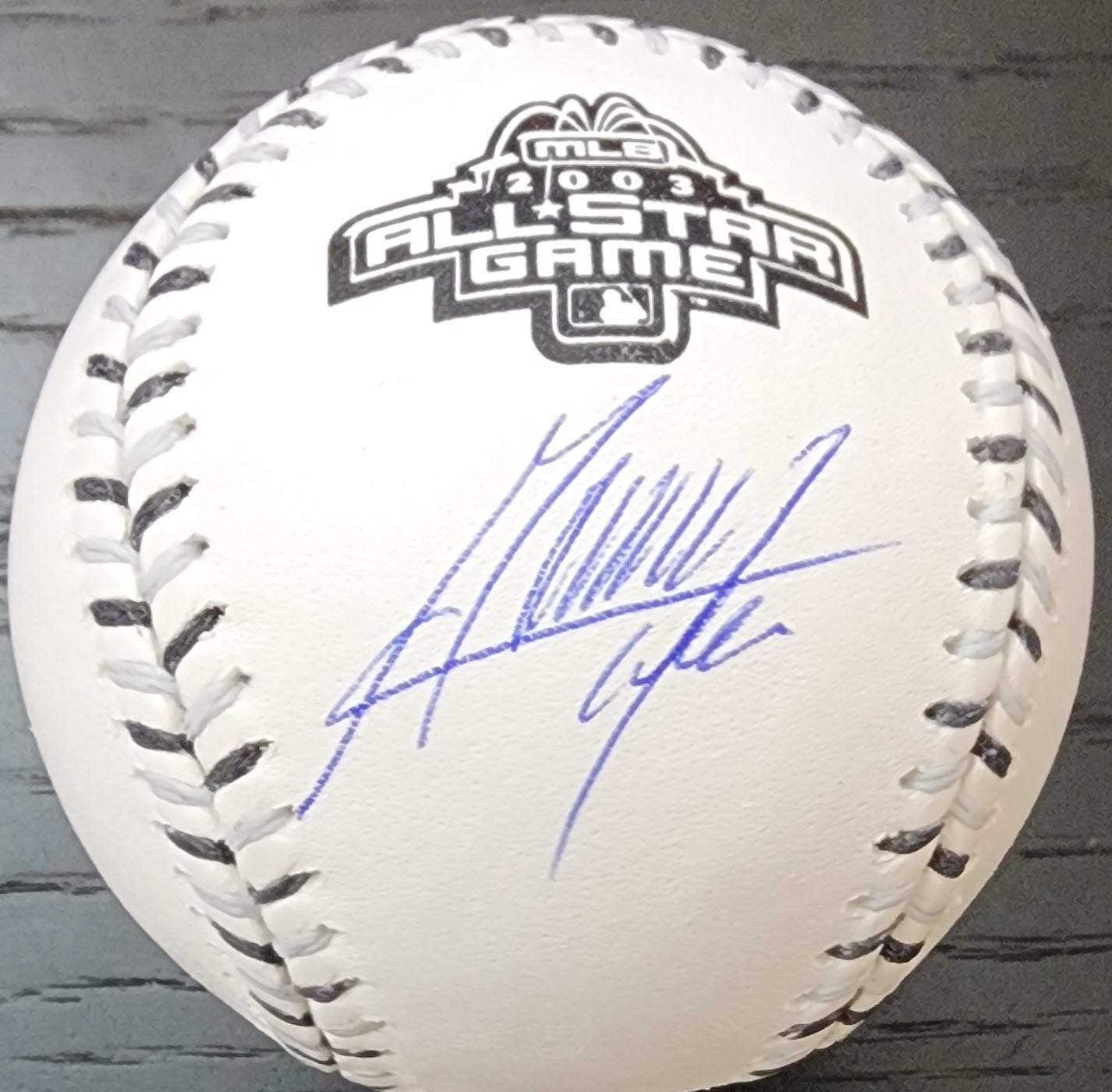 Melvin Mora Autographed 2003 All Star Game Baseball v1