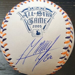 Melvin Mora Autographed 2005 All Star Game Baseball v1