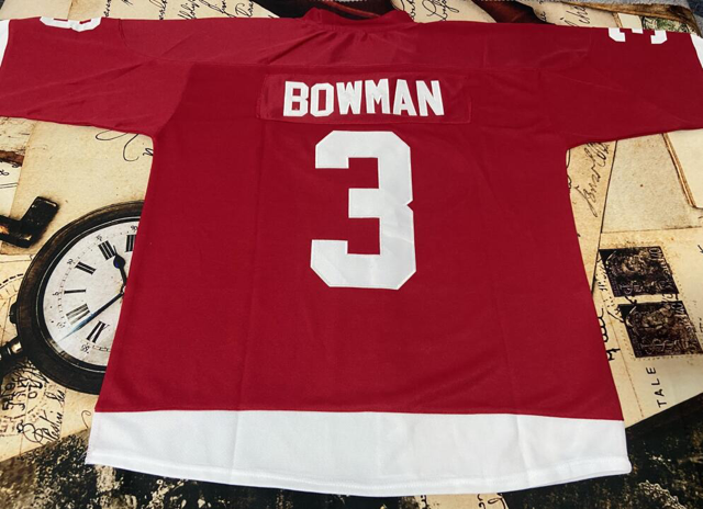 Scotty Bowman Autographed Red Wings Jersey BACK