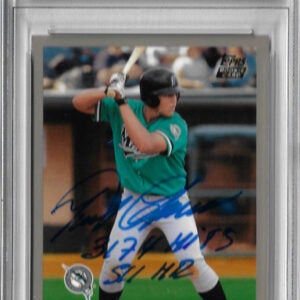 Miguel Cabrera Autographed 2000 Topps Traded T40 Rookie Card PSA 10 125116516