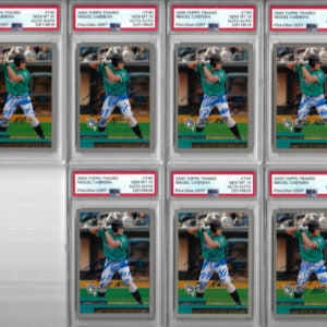 Miguel Cabrera Autographed 2000 Topps Traded T40 Rookie Card PSA 10