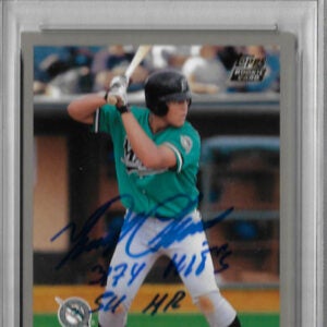 Miguel Cabrera Autographed 2000 Topps Traded T40 Rookie Card PSA 8 125116499