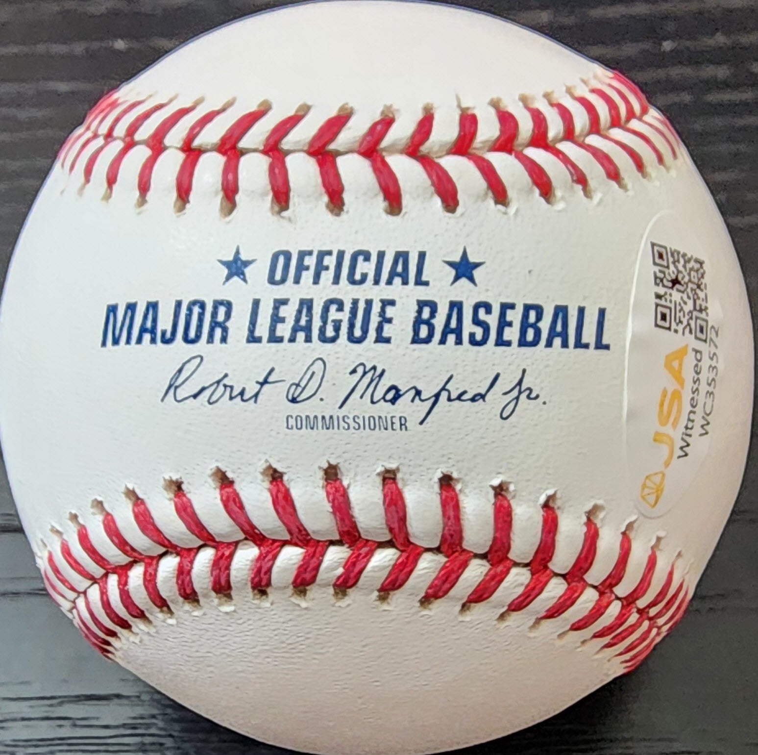 Bill Mazeroski Autographed HOF Baseball with HOF 01 Inscription v2